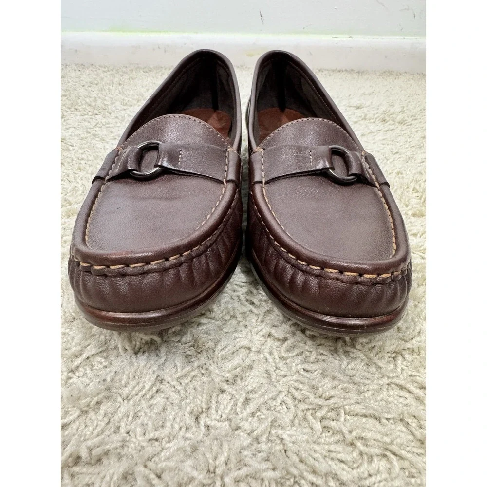 SAS Womens Jewel Tripad Comfort Brown Walking Slip On Ring Loafer Shoes Size‎ 8S